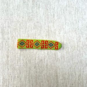 Handmade bracelet by the Wayuu Indigenous People of Colombia
